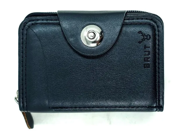 Matt_Black_Pu_Leather_9_Slot_Slim_Rfid_Blocking_Wallet_With_Zipper_Closure