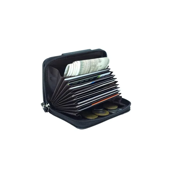 Black_9_Slot_Credit_Card_Holder_Wallet_For_Men_And_Women_|_Slim_Rfid_Card_Holder_Case_|_Secure_Card_Wallet_And_Card_Holder_Purse