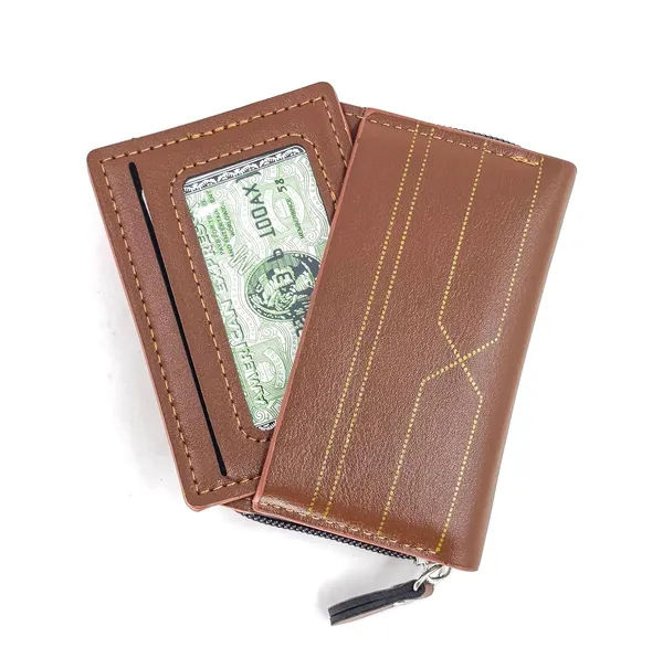 Dark_Chocolate_Pu_Leather_9_Slot_Slim_Rfid_Blocking_Wallet_With_Zipper_Closure