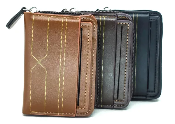 Dark_Chocolate_Pu_Leather_9_Slot_Slim_Rfid_Blocking_Wallet_With_Zipper_Closure