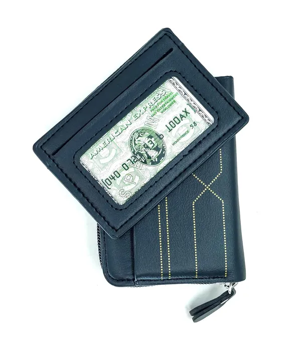 Matt_Black_Pu_Leather_9_Slot_Slim_Rfid_Blocking_Wallet_With_Zipper_Closure