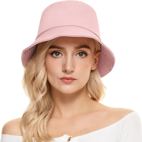 Pink_Packable_Breathable_Stylish_Sun_Protection_Cap_For_For_Women_And_Men