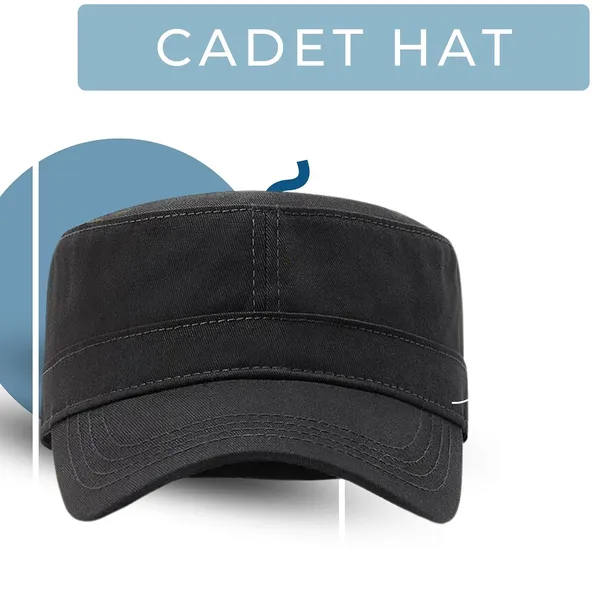 Black_Cotton_Army_Cadet_Flat_Top_Adjustable_Baseball_Caps_For_Men_&_Women