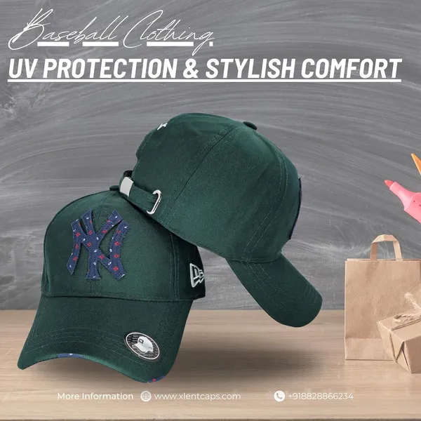 Off_Green_Embroidered_Patch_Cotton_UV_Protection_Fashionable_Hat_For_Women_And_Girs
