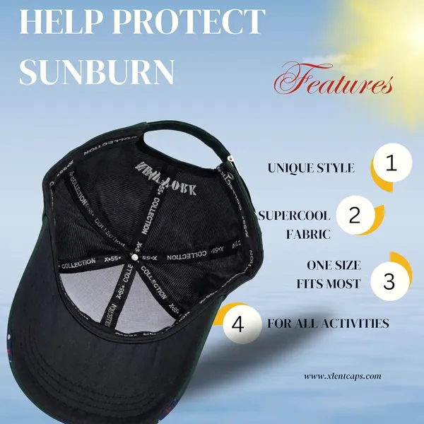 Off_Green_Embroidered_Patch_Cotton_UV_Protection_Fashionable_Hat_For_Women_And_Girs