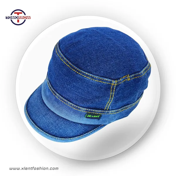 Blue_Military_Distressed_Baseball_Flat_Top_Retro_Fashion_Washed_Cotton_Sun_Visor_Unisex_Hat