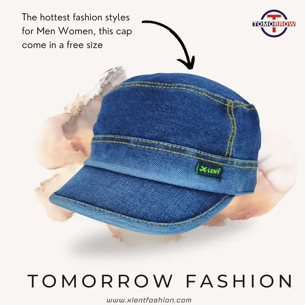 Blue_Military_Distressed_Baseball_Flat_Top_Retro_Fashion_Washed_Cotton_Sun_Visor_Unisex_Hat