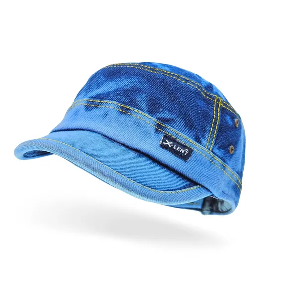 Sky_Blue_Military_Distressed_Baseball_Flat_Top_Retro_Fashion_Washed_Cotton_Sun_Visor_Unisex_Hat
