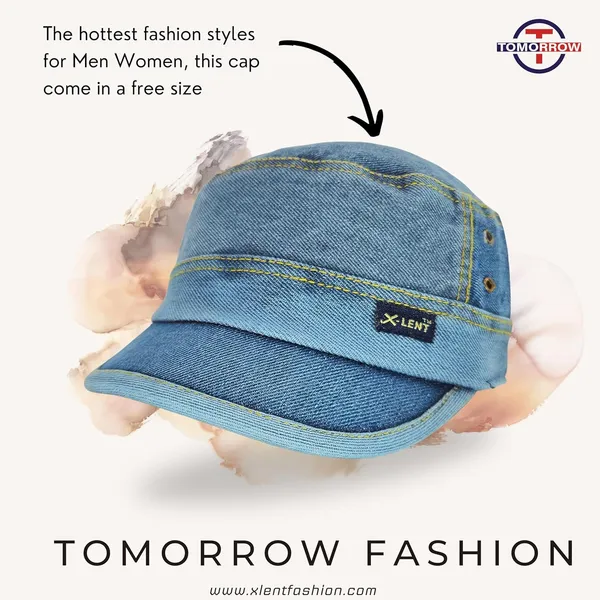 Blue_Military_Distressed_Baseball_Flat_Top_Retro_Fashion_Washed_Cotton_Sun_Visor_Unisex_Hat