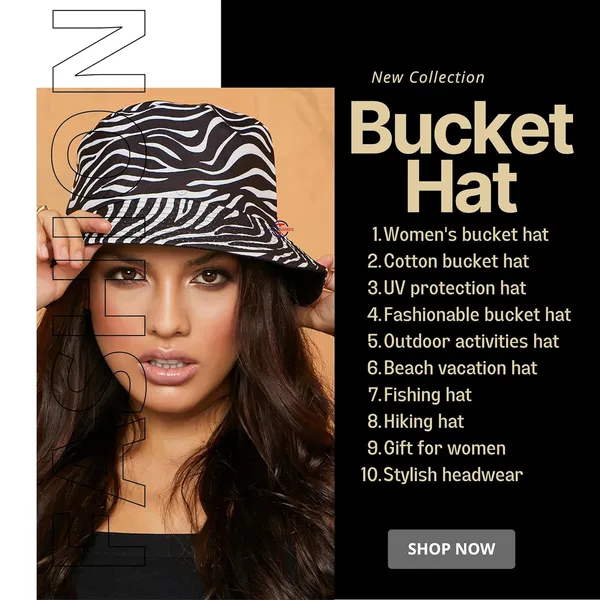 Black_&_White_Reversible_Beach_Sun_Hats_For_Women_Men