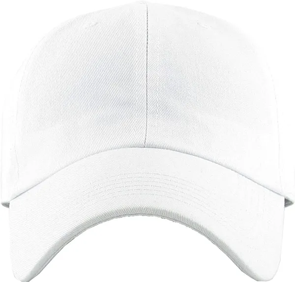 White_Original_Classic_Low_Profile_Cotton_Stylish_Hat_For_Men_&_Women