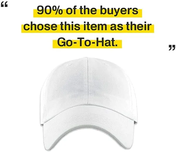 White_Original_Classic_Low_Profile_Cotton_Stylish_Hat_For_Men_&_Women