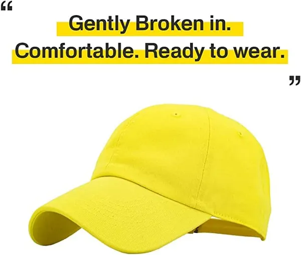 Yellow_Original_Classic_Low_Profile_Cotton_Stylish_Hat_For_Men_&_Women