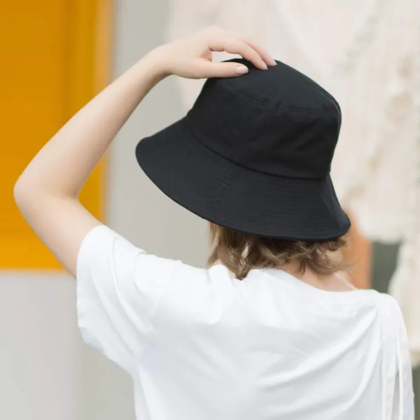 Black_Womens_Cotton_Wide_Brim_Sun_Hats