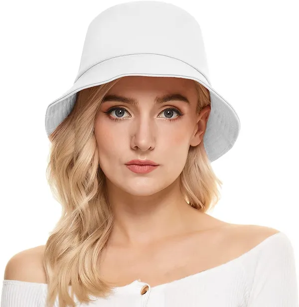 White_Unisex_Athletic_Sun_Hat_With_UV_Protection