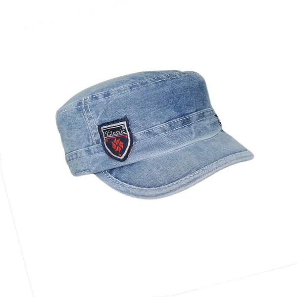 Off_Blue_Denim_Cotton_Plain_Baseball_Caps_For_Men_And_Women