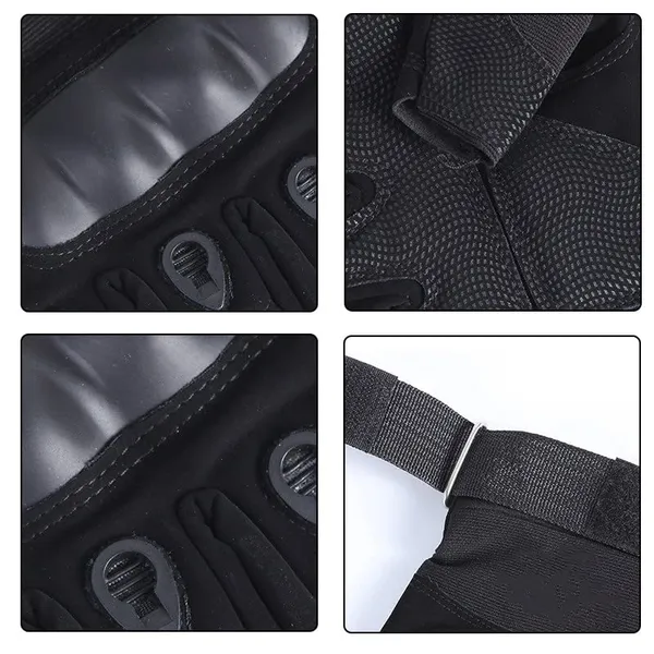 Black_Nylon_Tactical_Half_Finger_Gloves_For_Sports_For_Men_&_Women