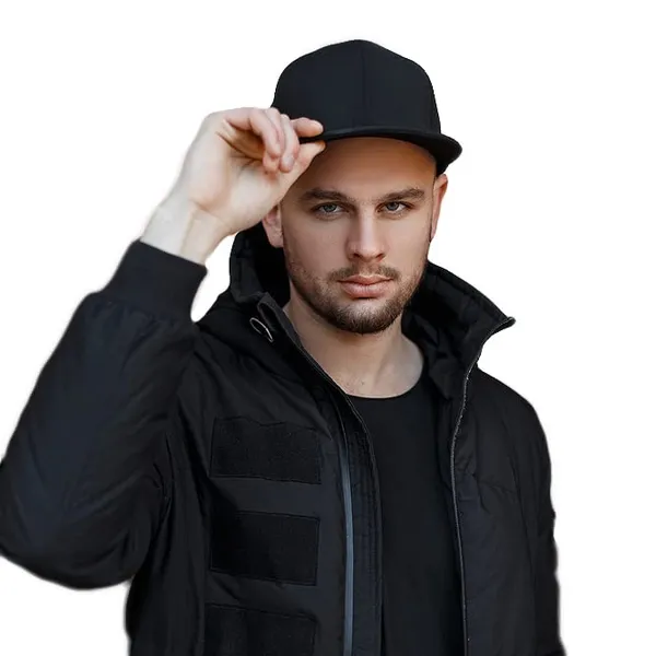 Black_Plain_Adjustable_Hip_Hop_Caps_For_Men_&_Women
