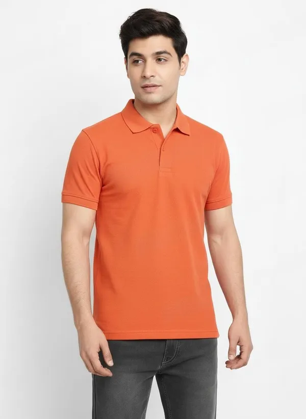 MiracleMonk_Men’s_Brick_Polo_T-Shirt_-_Stylish_&_Comfortable_Casual_Wear