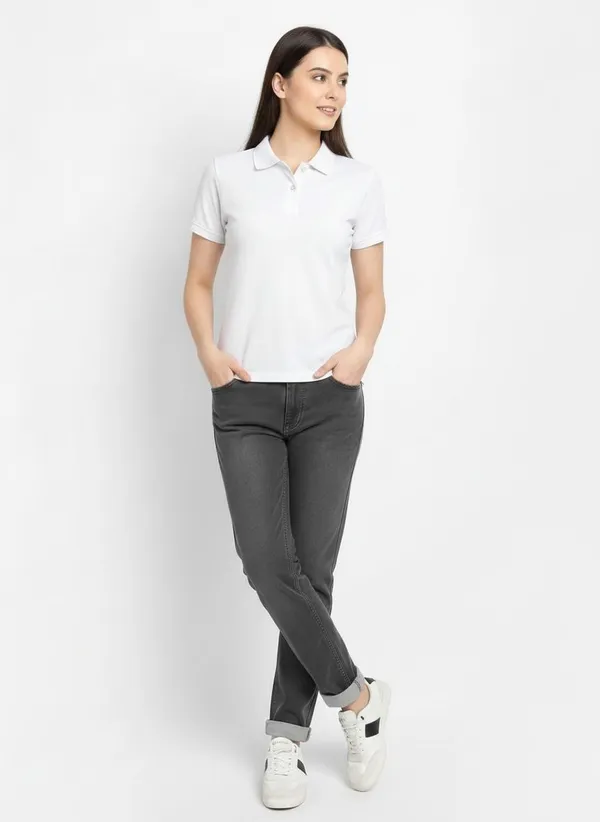 MiracleMonk_Women’s_White_Polo_T-Shirt_-_Stylish_&_Comfortable_Casual_Wear
