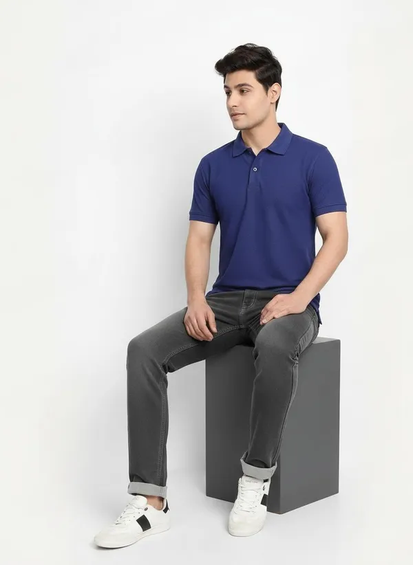 MiracleMonk_Men’s_Royal_Blue_Polo_T-Shirt_-_Stylish_&_Comfortable_Casual_Wear