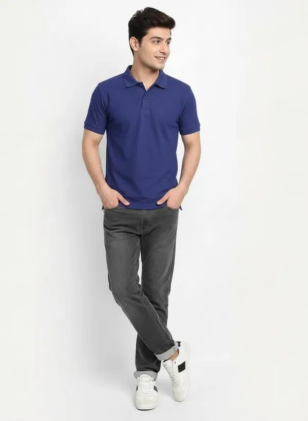 MiracleMonk_Men’s_Royal_Blue_Polo_T-Shirt_-_Stylish_&_Comfortable_Casual_Wear