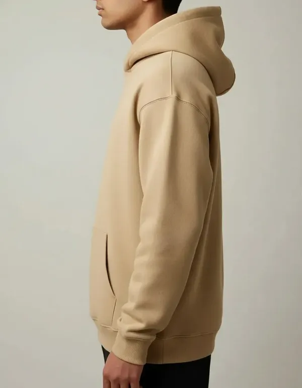 MiracleMonk_Men’s_Beige_Oversized_Hoodie_|_Relaxed_Fit_Minimal_Sweatshirt
