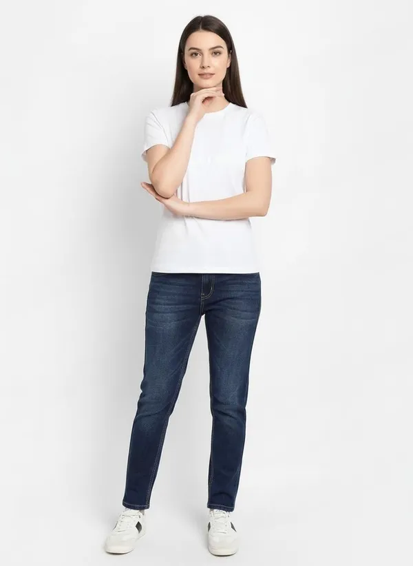 MiracleMonk_Women’s_White_Round_Neck_Regular_T-Shirt_-_Premium_Casual_Wear