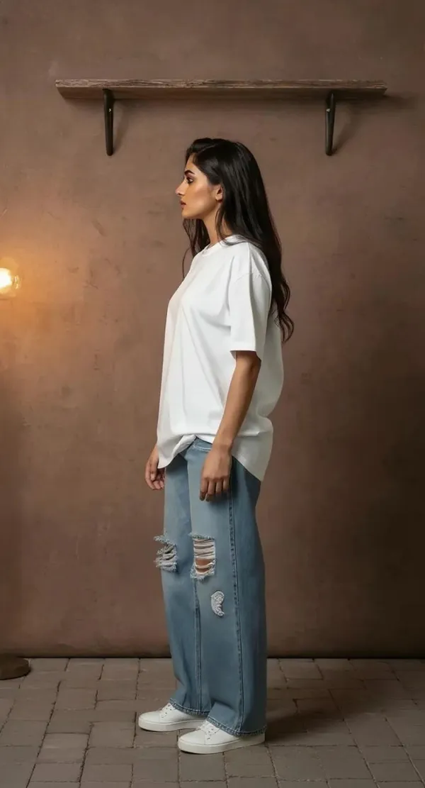 MiracleMonk_Women’s_White_Oversized_T-Shirt_|_Relaxed_Fit_Minimal_Tee