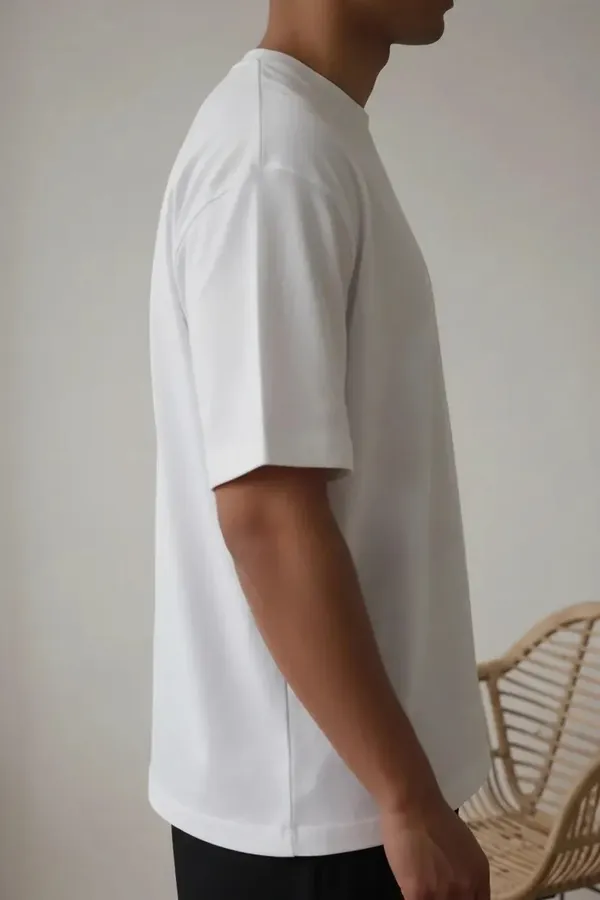 MiracleMonk_Men’s_White_Oversized_T-Shirt_|_Relaxed_Fit_Minimal_Tee