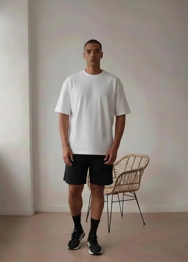 MiracleMonk_Men’s_White_Oversized_T-Shirt_|_Relaxed_Fit_Minimal_Tee