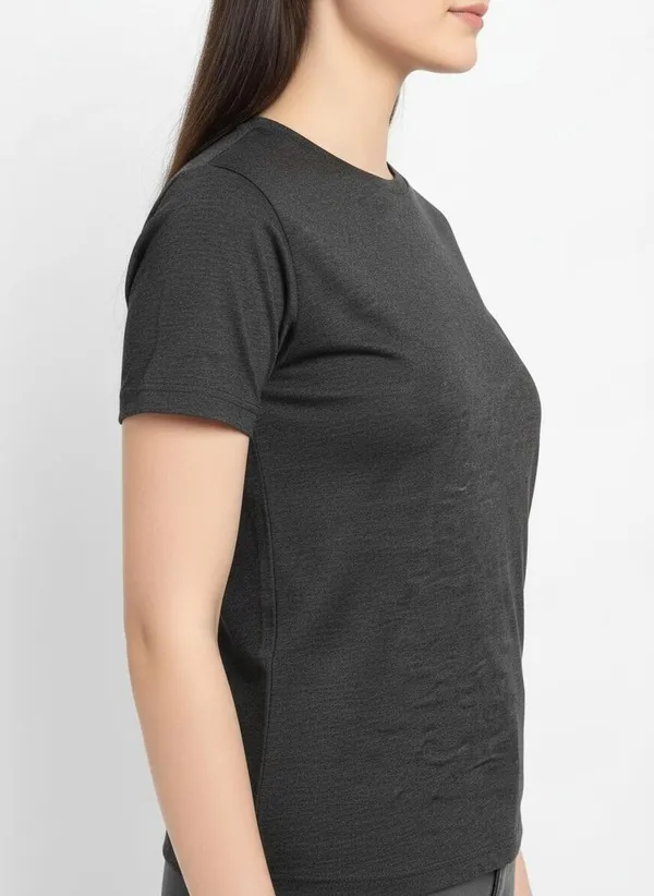 MiracleMonk_Women’s_Charcoal_Round_Neck_Regular_T-Shirt_-_Premium_Casual_Wear