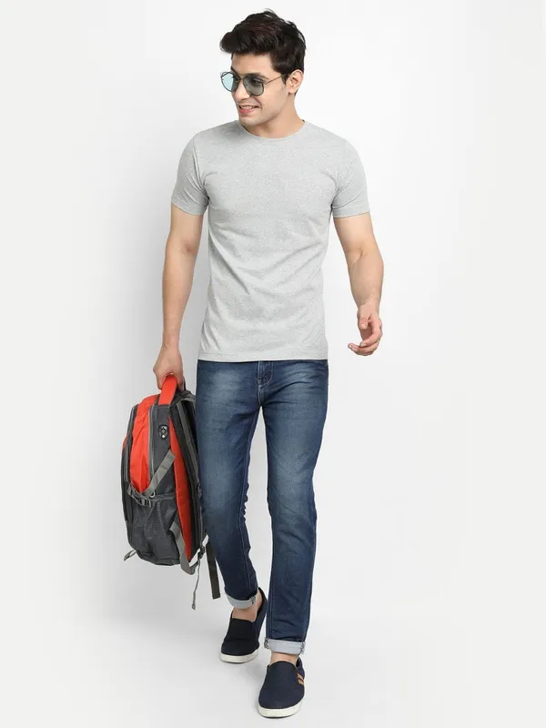 Malange_Premium_Cotton_Round_Neck_Solid_T-Shirt_For_Men