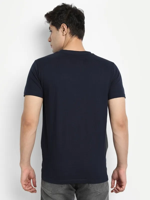 Navy_Blue_Premium_Cotton_Round_Neck_Solid_T-Shirt_For_Men