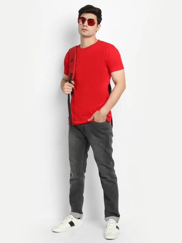 Red_Premium_Cotton_Round_Neck_Solid_T-Shirt_For_Men