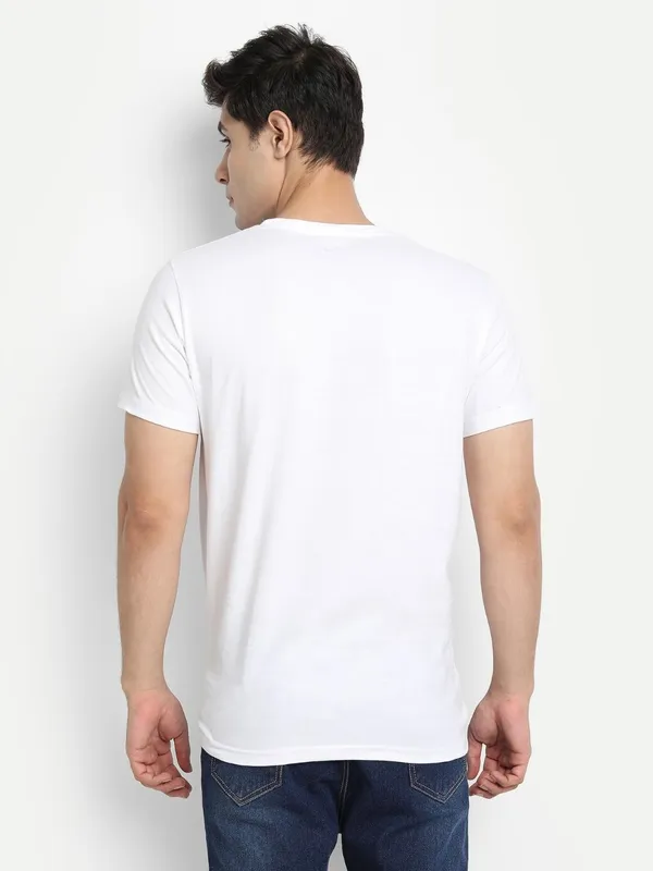White_Premium_Cotton_Round_Neck_Solid_T-Shirt_For_Men