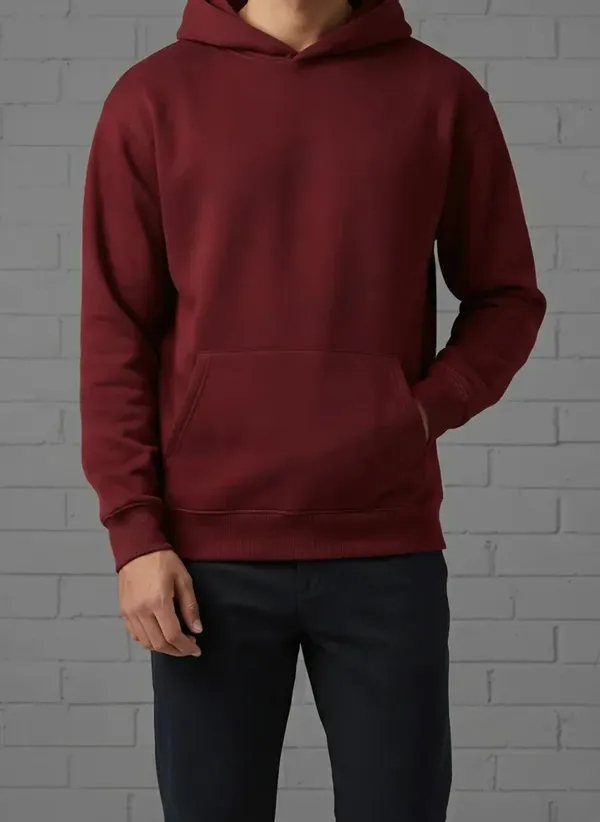 MiracleMonk_Men’s_Maroon_Oversized_Hoodie_|_Relaxed_Fit_Minimal_Sweatshirt