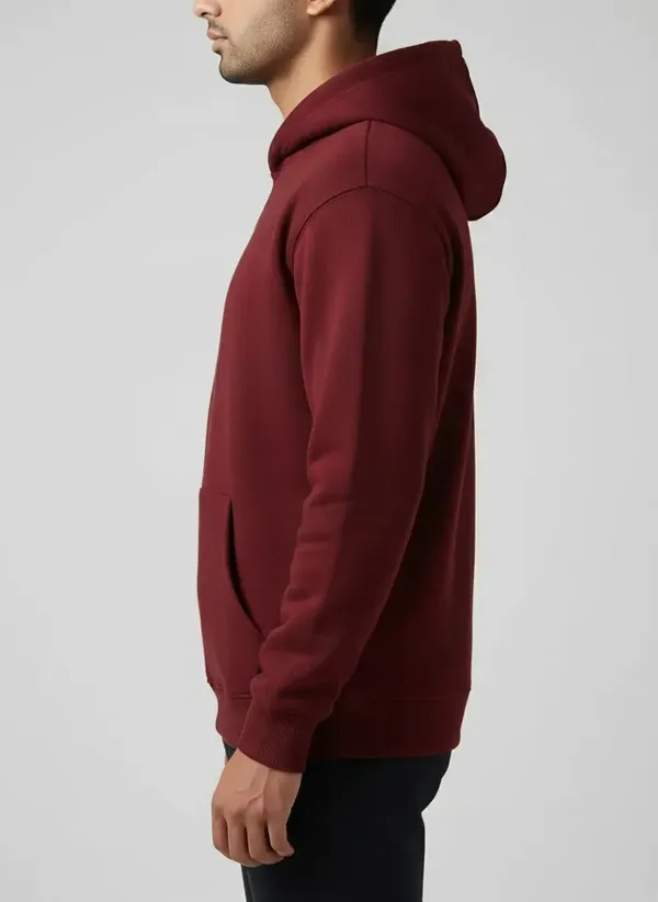 MiracleMonk_Men’s_Maroon_Oversized_Hoodie_|_Relaxed_Fit_Minimal_Sweatshirt