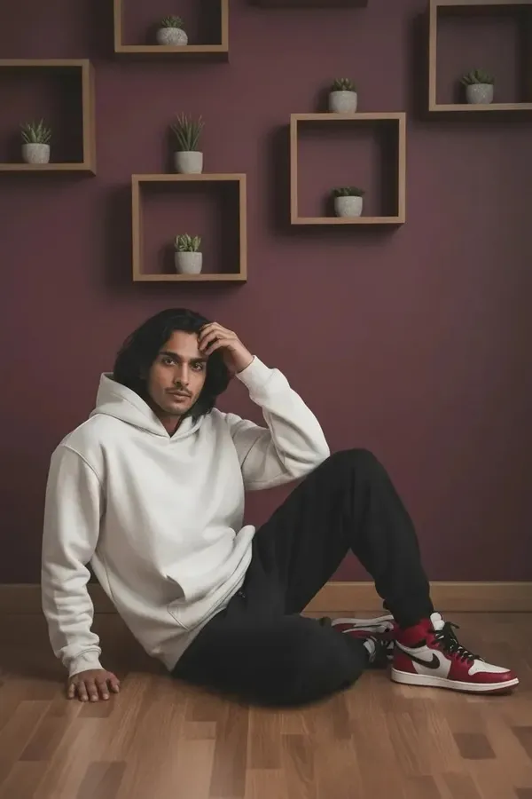 MiracleMonk_Men’s_White_Oversized_Hoodie_|_Relaxed_Fit_Minimal_Sweatshirt
