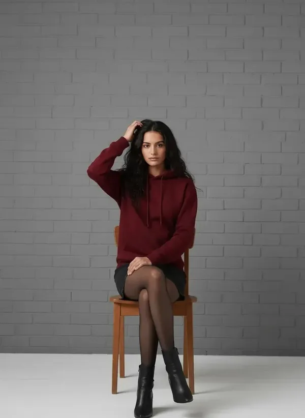 MiracleMonk_Women’s_Maroon_Oversized_Hoodie_|_Relaxed_Fit_Minimal_Sweatshirt