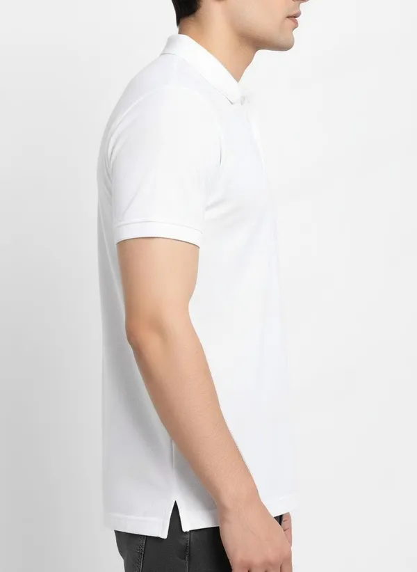 MiracleMonk_Men’s_White_Polo_T-Shirt_-_Stylish_&_Comfortable_Casual_Wear