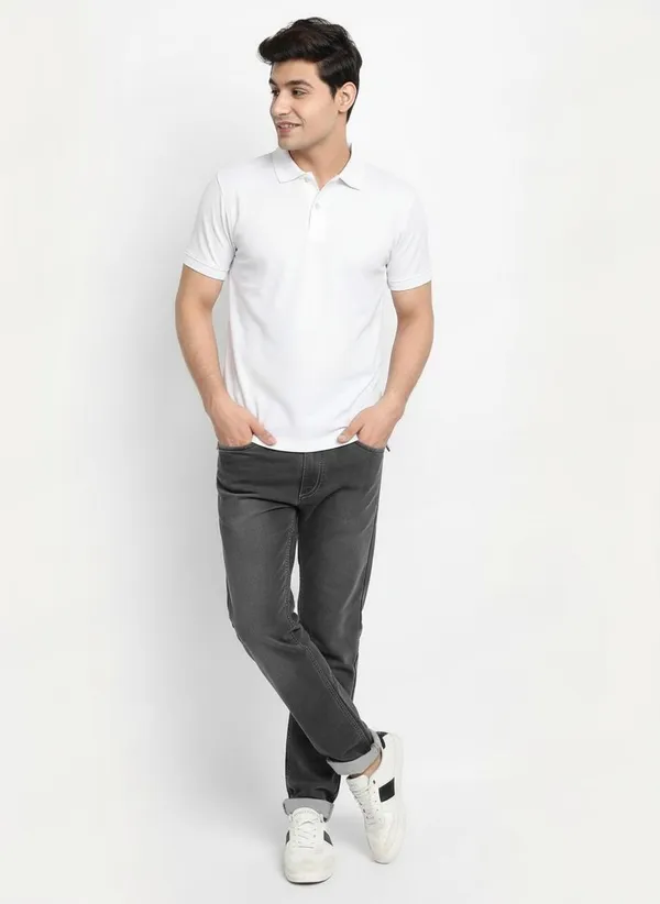 MiracleMonk_Men’s_White_Polo_T-Shirt_-_Stylish_&_Comfortable_Casual_Wear
