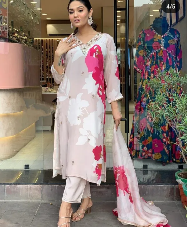 Presenting_Beautiful_Heavy_quality_Muslin_Silk_(Very_Soft_In_Touch)__Fabric_designer_festive_wear_kurti_pant_and_duppta___with_embroidery_&_Sequence__work_with_lining