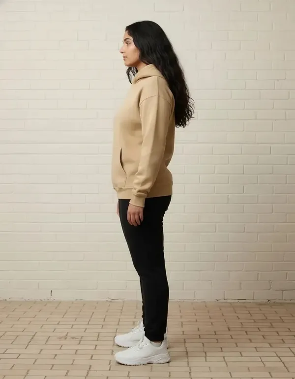 MiracleMonk_Women’s_Beige_Oversized_Hoodie_|_Relaxed_Fit_Minimal_Sweatshirt