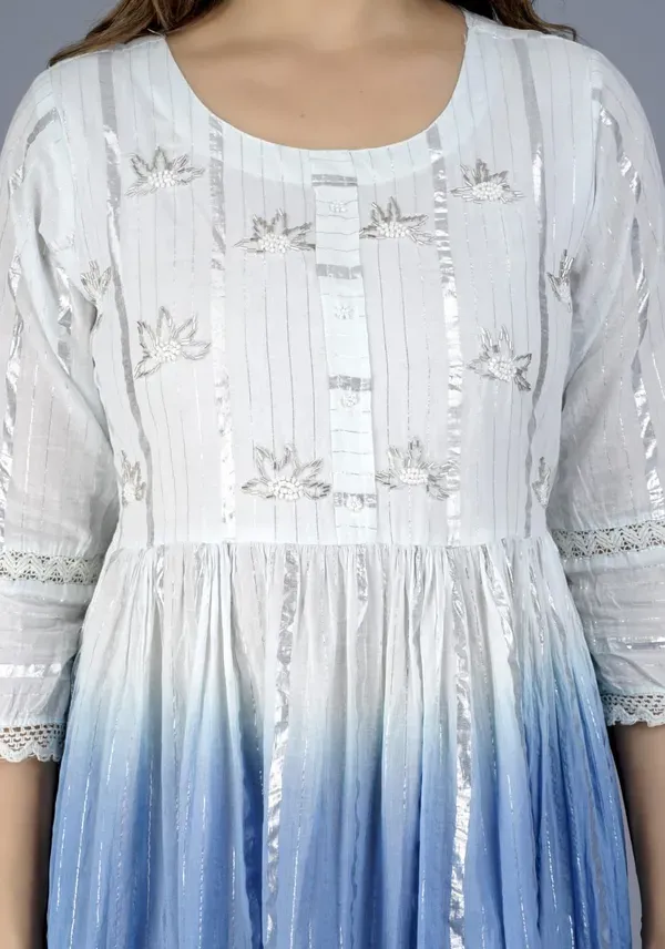 Blue_Cotton_With_Printed_Muslin_Foil_Foil_Print_Designer_Front_Cut_Kurti_With_Handwork_For_Women_&_Girls
