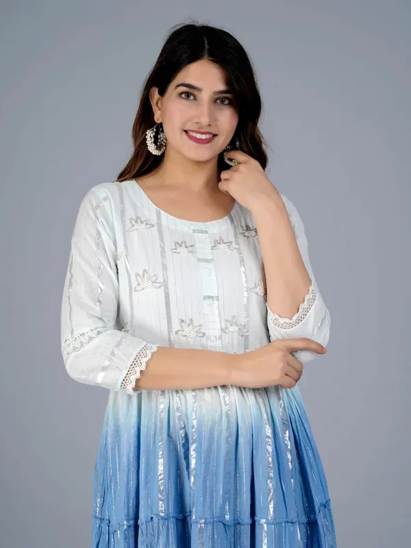 Blue_Cotton_With_Printed_Muslin_Foil_Foil_Print_Designer_Front_Cut_Kurti_With_Handwork_For_Women_&_Girls