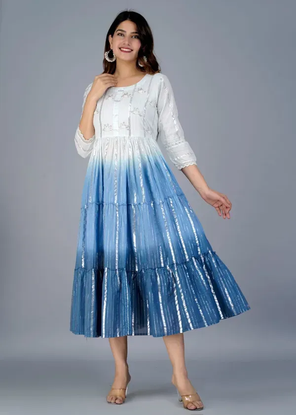 Blue_Cotton_With_Printed_Muslin_Foil_Foil_Print_Designer_Front_Cut_Kurti_With_Handwork_For_Women_&_Girls