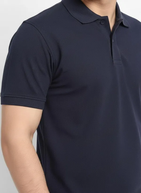 MiracleMonk_Men’s_Navy_Blue_Polo_T-Shirt_-_Stylish_&_Comfortable_Casual_Wear