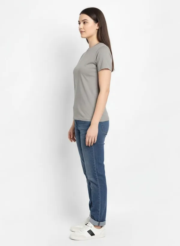 MiracleMonk_Women’s_Grey_Round_Neck_Regular_T-Shirt_-_Premium_Casual_Wear