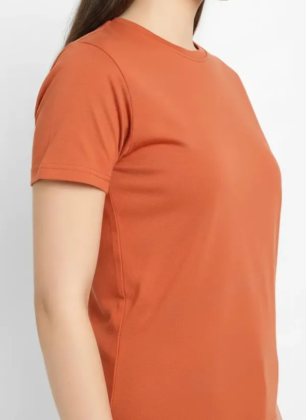 MiracleMonk_Women’s_Brick_Round_Neck_Regular_T-Shirt_-_Premium_Casual_Wear